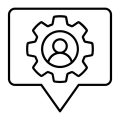 Coaching Outline Icon