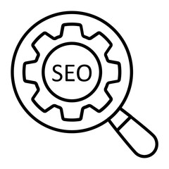 Seo Specialist Outline Icon