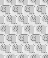 Toilet paper roll pattern seamless. Toilet paper background