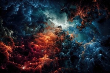 Naklejka na ściany i meble universe without end. Amazing cosmic photographs of stars, galaxies, and nebulas. This image's components were provided by NASA. Generative AI