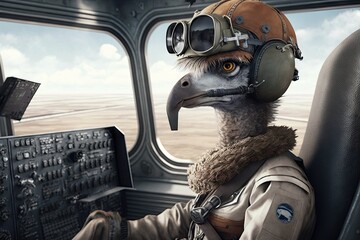 Ostrich Pilot Plane