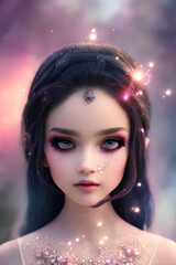 Fototapeta premium A beautiful illustration created by artificial intelligence by Carguilar, with varied colors and incredible and Delicate details