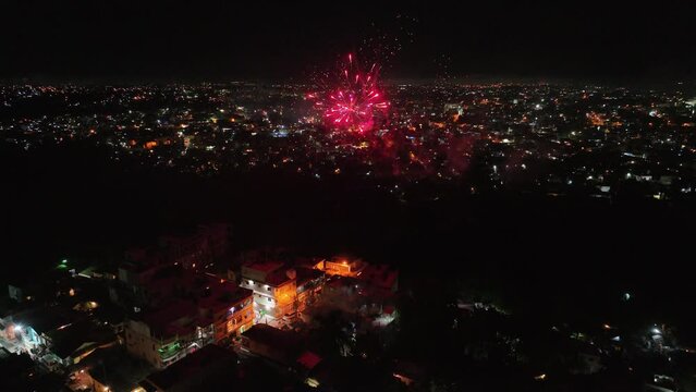 fuego artificiales en gualey santo domingo 