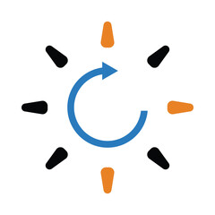 reloading, glasshour, reloading glass hour icon