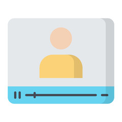 Video Tutorial Flat Icon