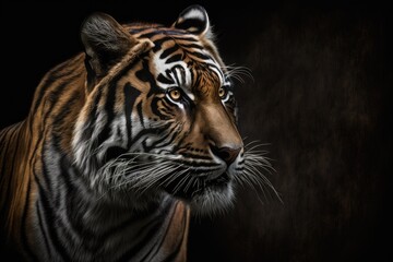 A beautiful tiger in its natural environment Generative AI