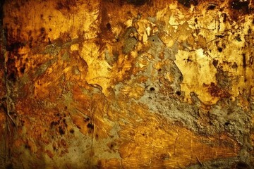 gold grunge textures and backgrounds. Generative AI