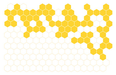 Bee honeycomb vector background honey illustration. Beehive honeycomb vector abstract cartoon pattern design