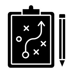 Planning Glyph Icon