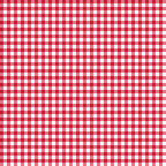 Retro Gingham Plaid Seamless Pattern - Cute gingham plaid repeating pattern design - 582317866