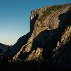 Light and Shadows Over the Cliff of El Capitan
