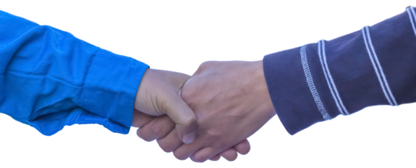 Handshakes, Hands clasped together, agreement and promise. Greetings. Hands clasped together.