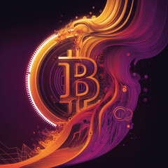 A visually stunning representation of Bitcoin