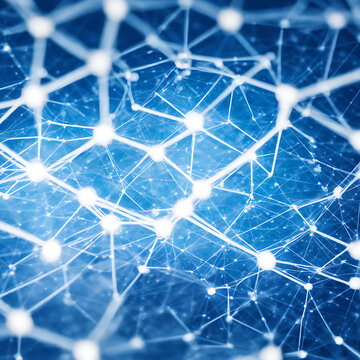 neural network conection in blue [IA Generativa]
