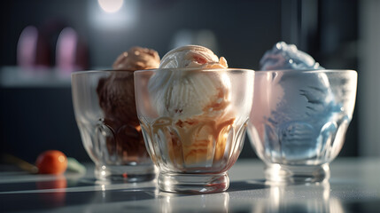 glass of ice cream