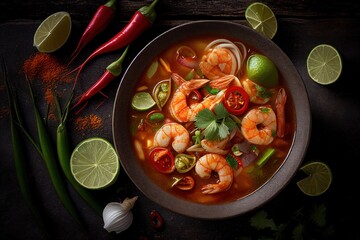 Thai Food Lovers Rejoice: Tom Yum Kung is the Perfect Appetizer for Your Next Meal! GENERATIVE AI