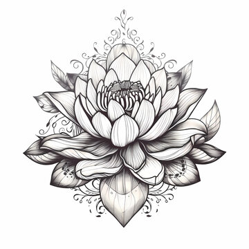 Buy Instant Download Tattoo Design Wildflower Mandala Floral Tattoo  Printable Stencil/template Online in India - Etsy