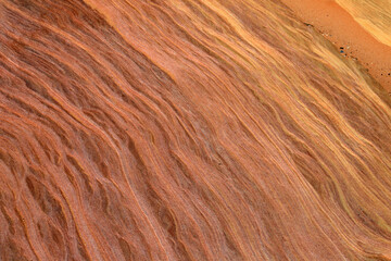 Naklejka premium Aztec sandstone close up - Valley of Fire State Park, Nevada