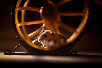 Cute Hamster, created with Generative AI technology