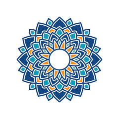 Circular pattern in form of mandala. Oriental pattern, vector illustration. Islam, Arabic, Indian, turkish, pakistan, chinese, ottoman motifs