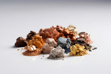 Piles of mined and refined rare earth elements. Generative AI. Generative, AI - obrazy, fototapety, plakaty