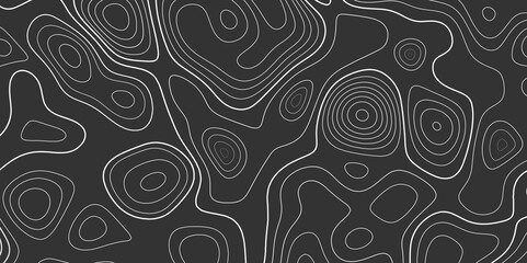 Topographic map background concept with space for your copy. Vector abstract illustration. Geography concept.
