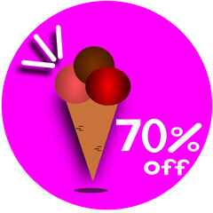 illustration ice cream 70% off