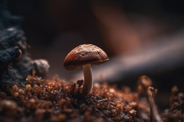 mushroom in the forest - Generative AI