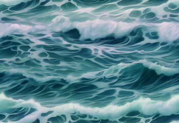 Obraz premium ***TILED*** Ocean Waves realistic