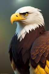 Eagle Portrait, Animal Wildlife Generative AI