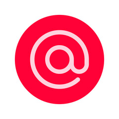 Arroba icon. Vector isolated illustration