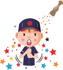 ペッパーミル・パフォーマンスで応援するファン