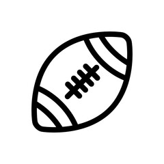 American football icon, sports ball symbol. Modern, simple flat vector illustration for web site or mobile app.eps