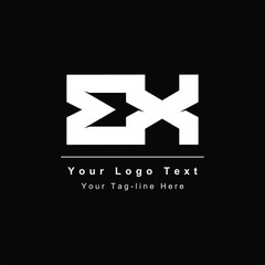 Premium Initial Letter BX logo symbol icon business