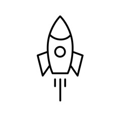  ampaign launch vector icon, rocket symbol. Modern, illustration on white background..eps