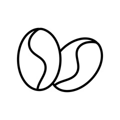  Coffee bean symbol, caffeine symbol simple flat vector illustration for web site or mobile app.eps