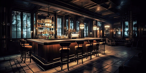 Popular Speakeasy Bar, Generative AI
