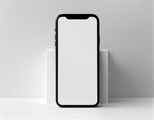 Smartphone Screen Mockup Illustration Created with Generative AI