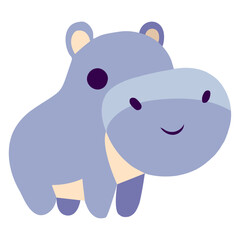 cute hippo animal