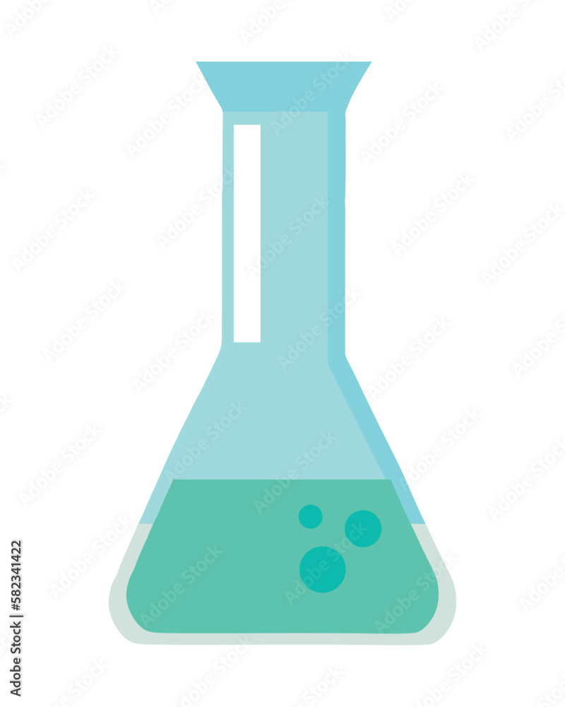 Poster laboratory test flask