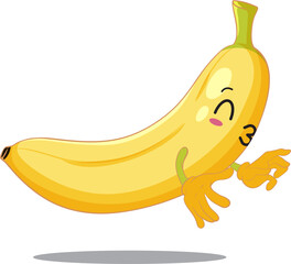 Banana vector image containing lots of vitamins