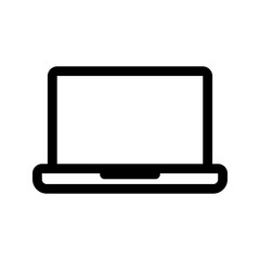 Laptop icon. Vector isolated illustration