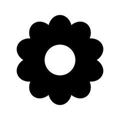 Fototapeta na wymiar Flower icon. Vector isolated illustration