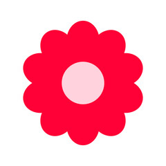 Flower icon. Vector isolated illustration