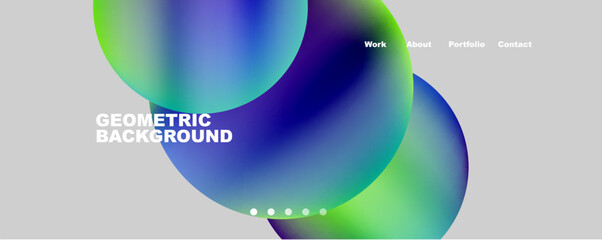 Minimalist geometric abstract background with fluid gradients. Vector Illustration For Wallpaper, Banner, Background, Card, Book Illustration, landing page