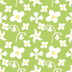 Flower vector ilustration seamless patern.Great for textile,fabric,wrapping paper,and any print.Vintages style.