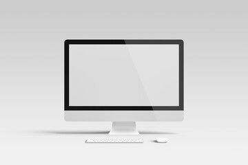 Desktop screen blank mockup