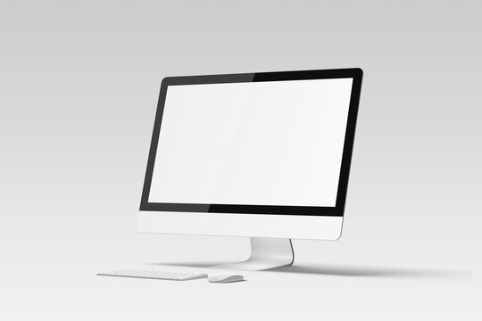 Desktop screen blank mockup