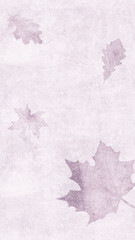 Blank purple paper texture with leaf