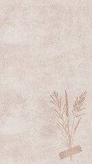 Blank paper texture with wheat